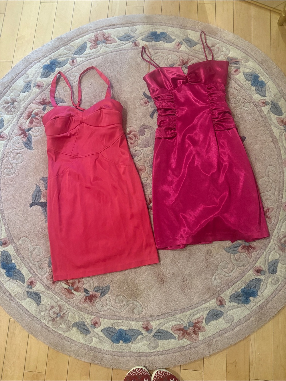 Women's Satin Slip Dress - Pink bundle